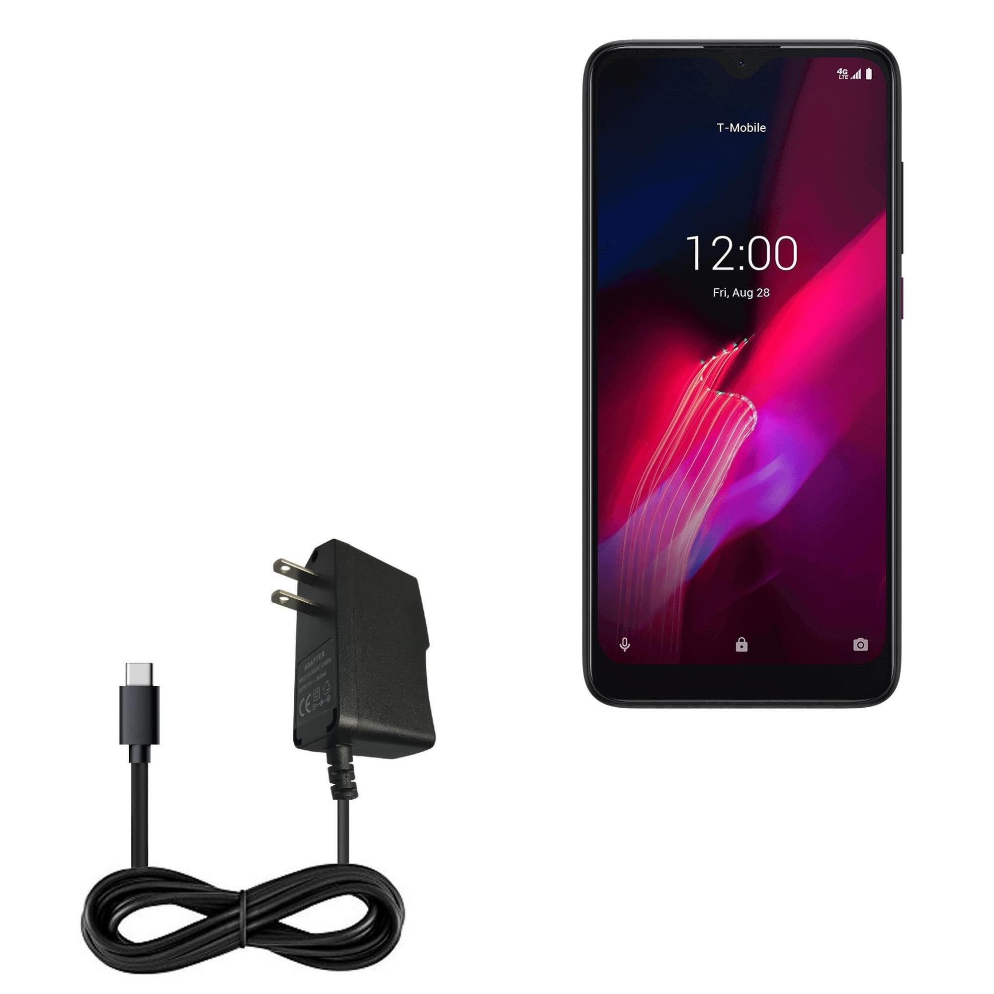 BoxWave Charger Compatible with T-Mobile REVVL 4 - Wall Charger Direct (5W), Wall Plug Charger