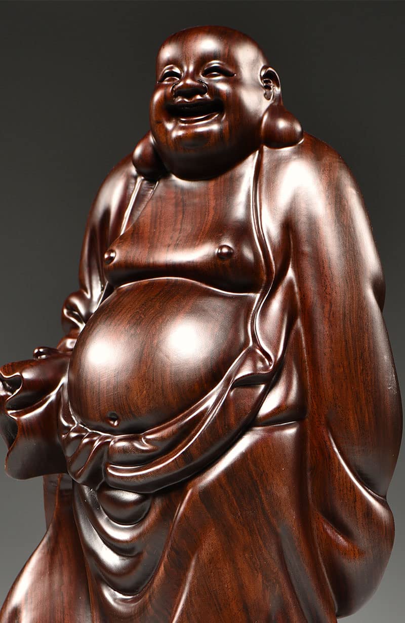 九谷焼　布袋様　置物　特大型　木製丸型台座付き 九谷焼 布袋様 置物 特大型 木製丸型台座付き Yahoo