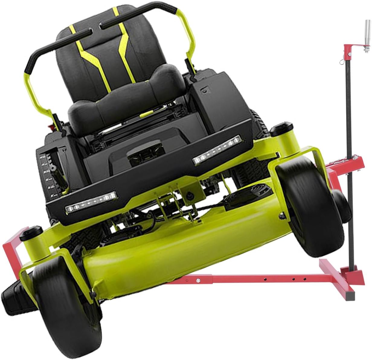 Undercat Lawn Mower Lift Jack, 880 lbs Capacity Lawn Tractor Lifter for Garden Tractors, Riding Lawn Mower Maintenance Lift, 29inch Maximum Lift Height