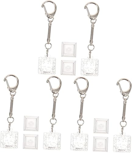 Toyvian 2 Sets Mechanical Switch Key Wallet for Keys Music Keyboard Metal Keychain Plastic Metal Key Chain Key