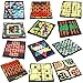 Mini Magnetic Board Games - Set of 12 Individually Packaged Travel Games for 2 players - Checkers Chess Solitaire Tic Tac Toe and Much More. Mini Games for Kid s
