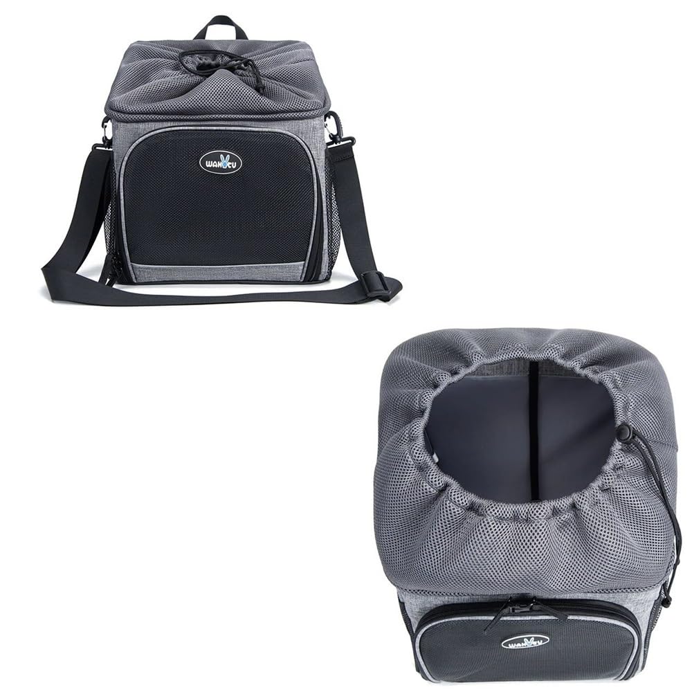 COMPATIBILE CON Bianchi TRASPORTINO PER CANI GATTI CONIGLI BORSA PER LA BICI ZAINO TRACOLLA PER ANIMALI TRASPIRANTE CON TAPPETINO E RINFORZI LATERALI MAX 5,5KG DIM.35X26X30.5 CM