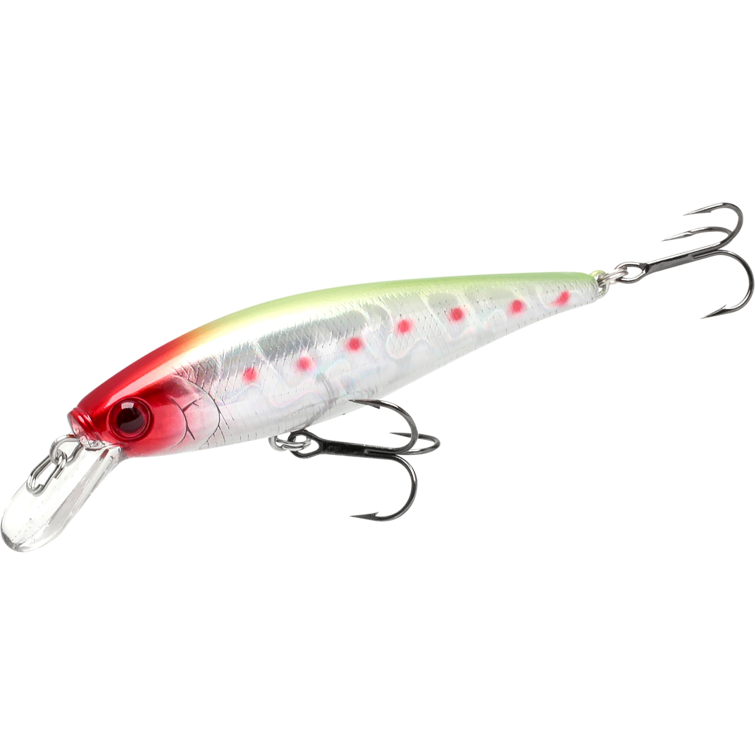 LUCKY CRAFT Pointer 78SP Fishing Lures, 3" Freshwater Bass & Trout Lures, Suspending 4ft-5ft Depth, Jerkbait, Bass Fishing Gear and Accessories, Ghost