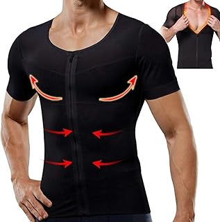 Gynecomastia Infrared Compression T-Shirt, Men's Gynecomastia Compression Shaper Slimming Vest Compression Tank Top