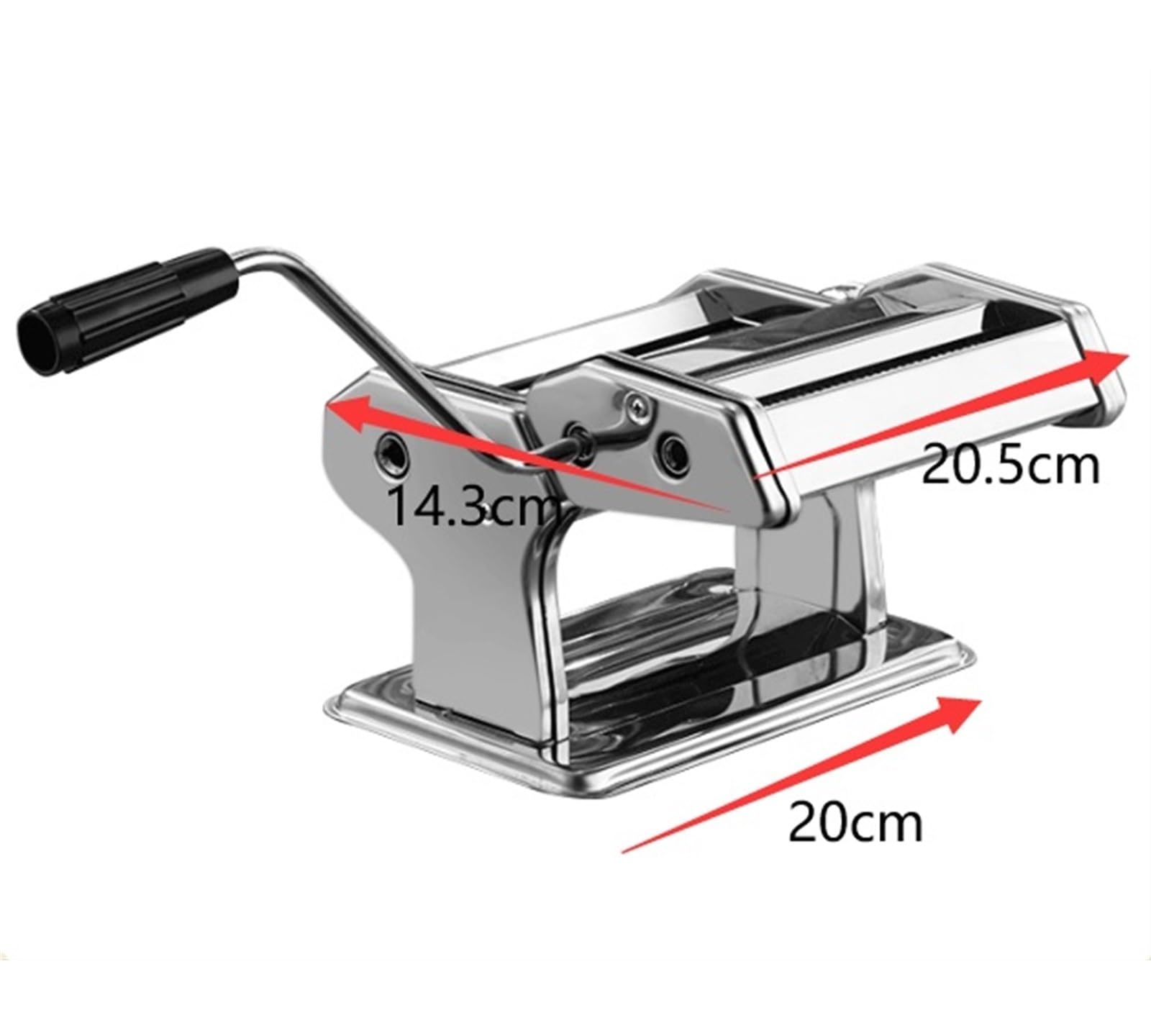 Máquina Pasta Máquina Manual De Fideos Acero Inoxidable para Hacer Pasta con Manivela Ajuste Ajustable Cocina Utensilios