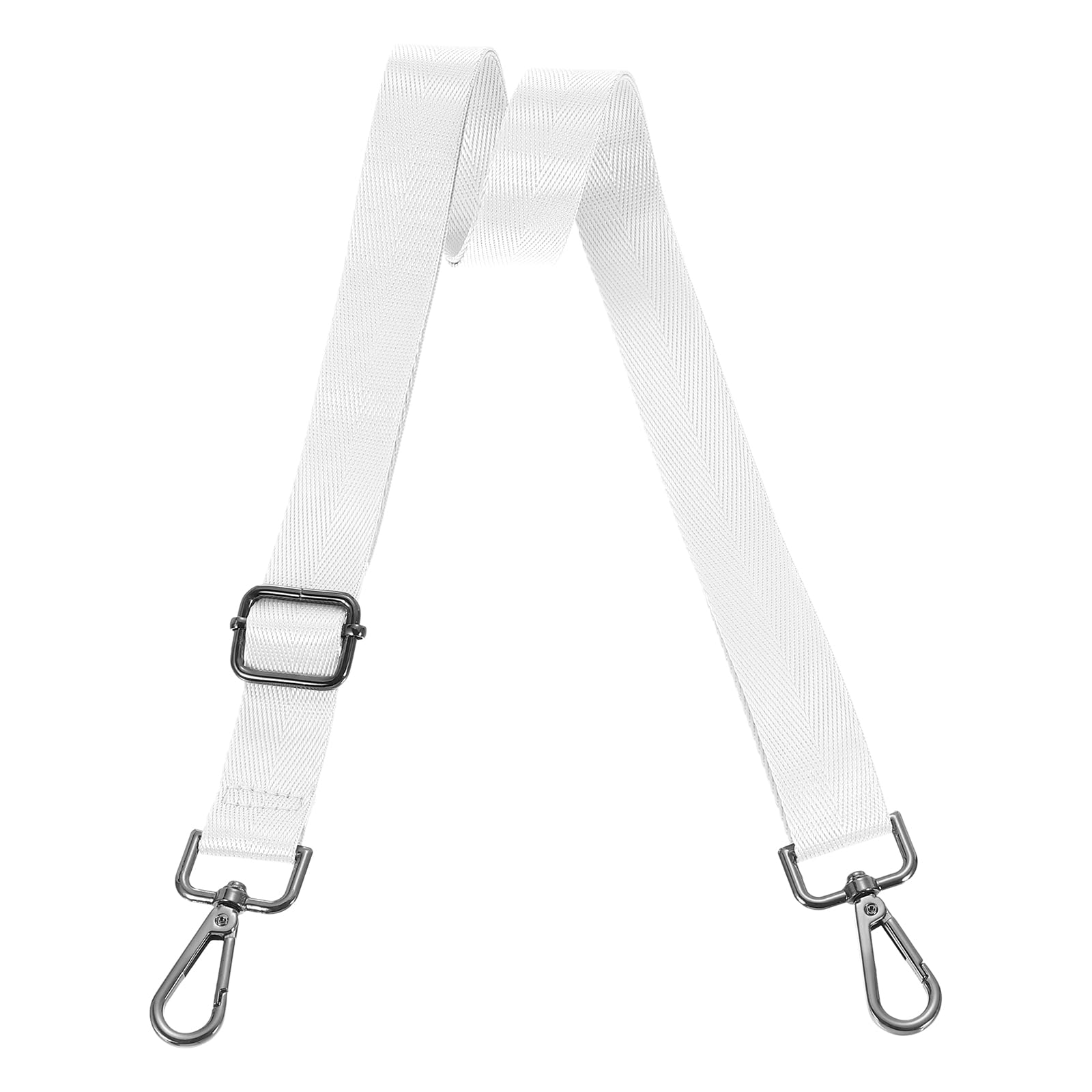 uxcell Wide Shoulder Strap, 2.5cm Adjustable Purse Strap White