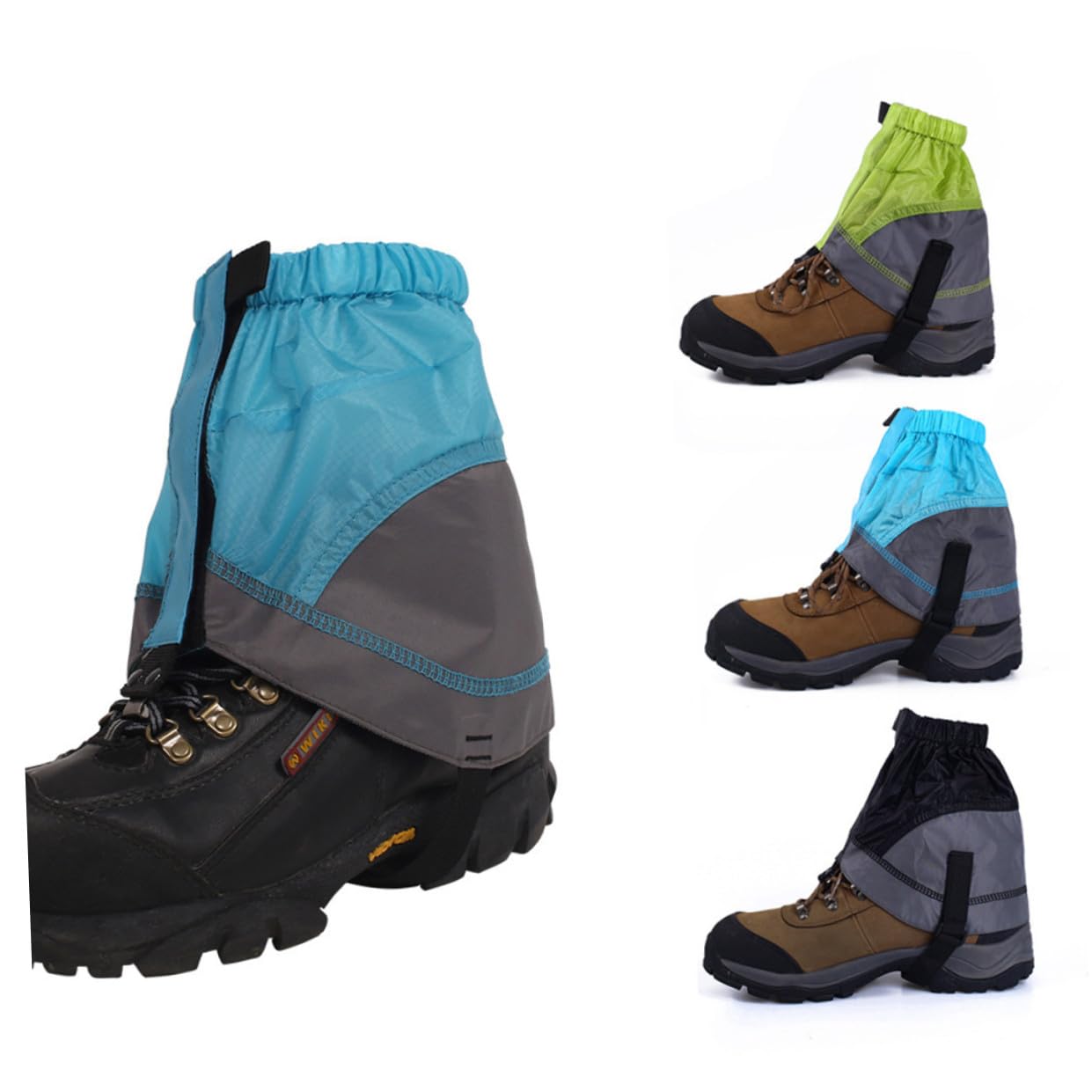 Kisangel 3pares Polainas Impermeables para Senderismo Polainas Ligeras y Transpirables para Actividades Cubrebotas Resistentes para Caminatas y Azul