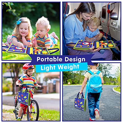 Montessori Toys Toddler Busy Board Quiet Book Child Educational Early Learning Toys Preschool Sensory Book Sensory Activity Developing Board Travel Toys Gift For Boys Girls Age 2-6 Years Old #TOP4