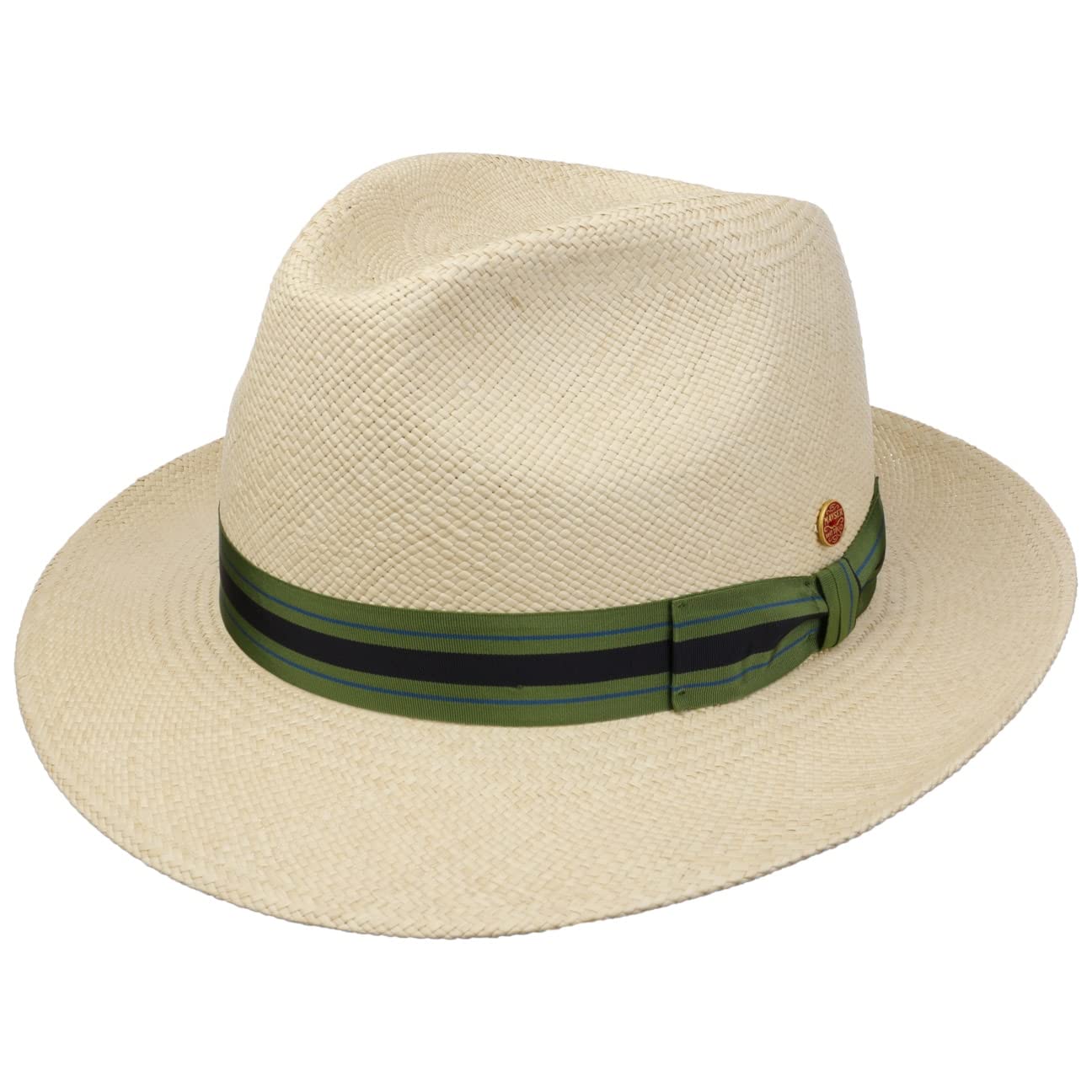 Mayser Albenga Sombrero Trilby de Paja Panama Proteccion UV 80 Hecho en UE Hombre Primavera Verano