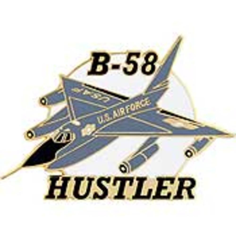 B-58 Hustler Airplane Pin 1 1/2"