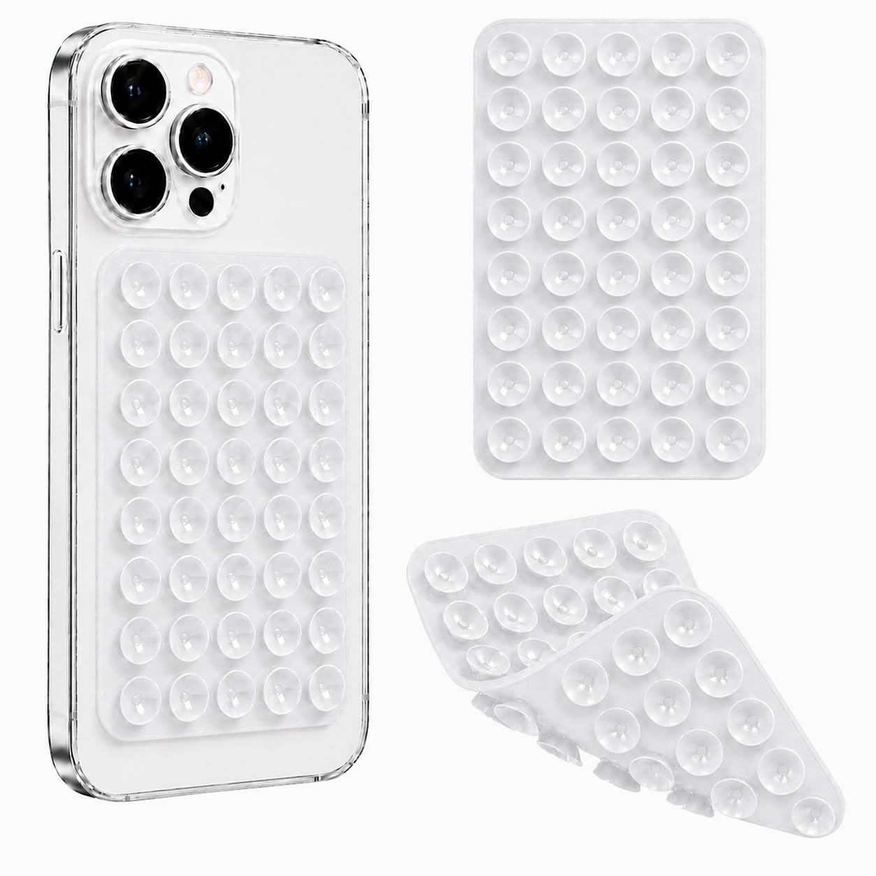 Ncnivek スマホ 吸盤 両面吸盤 スマホ 40グレイン強力着 吸着力65%…