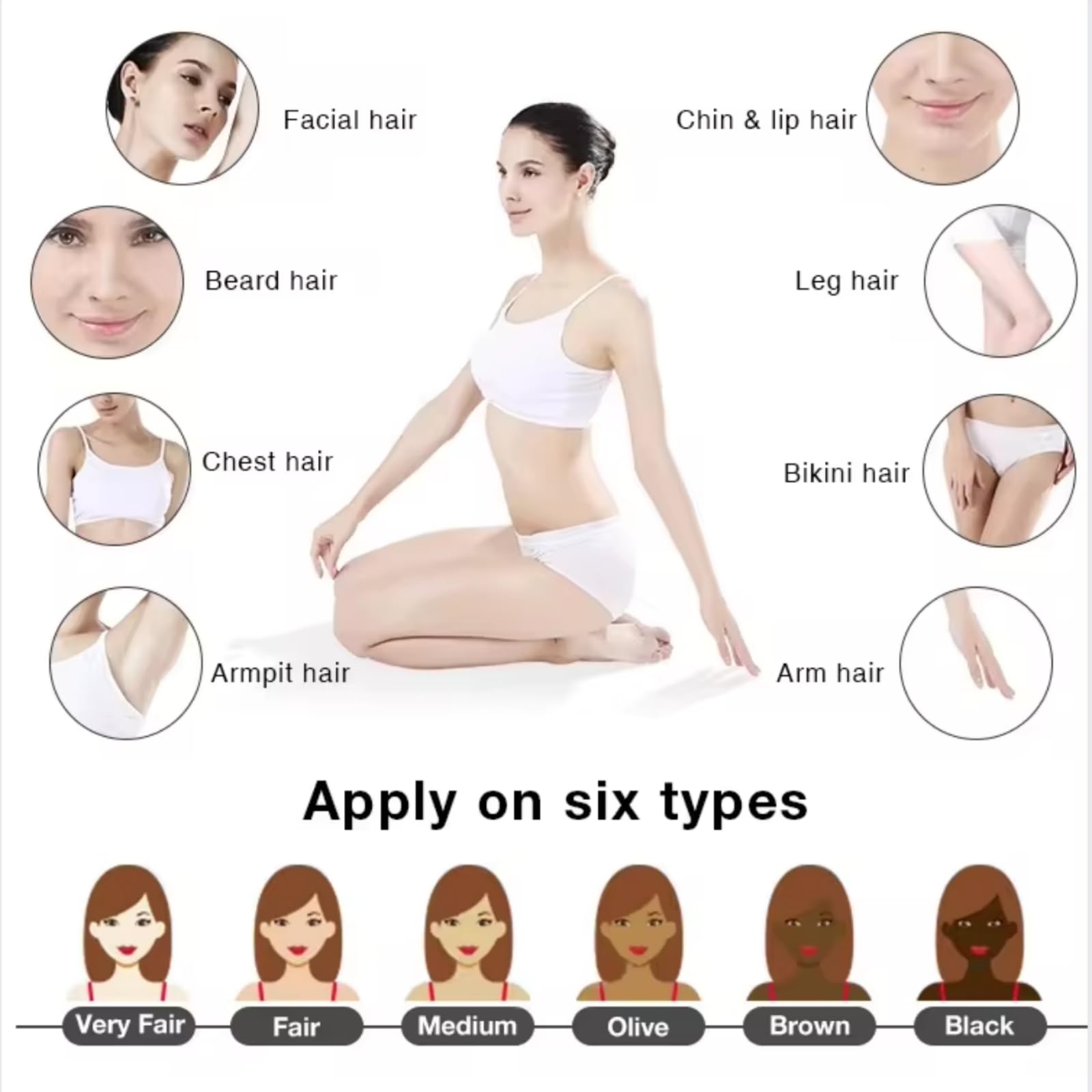 Dispositivo profesional de depilación permanente con tecnología Freezing
