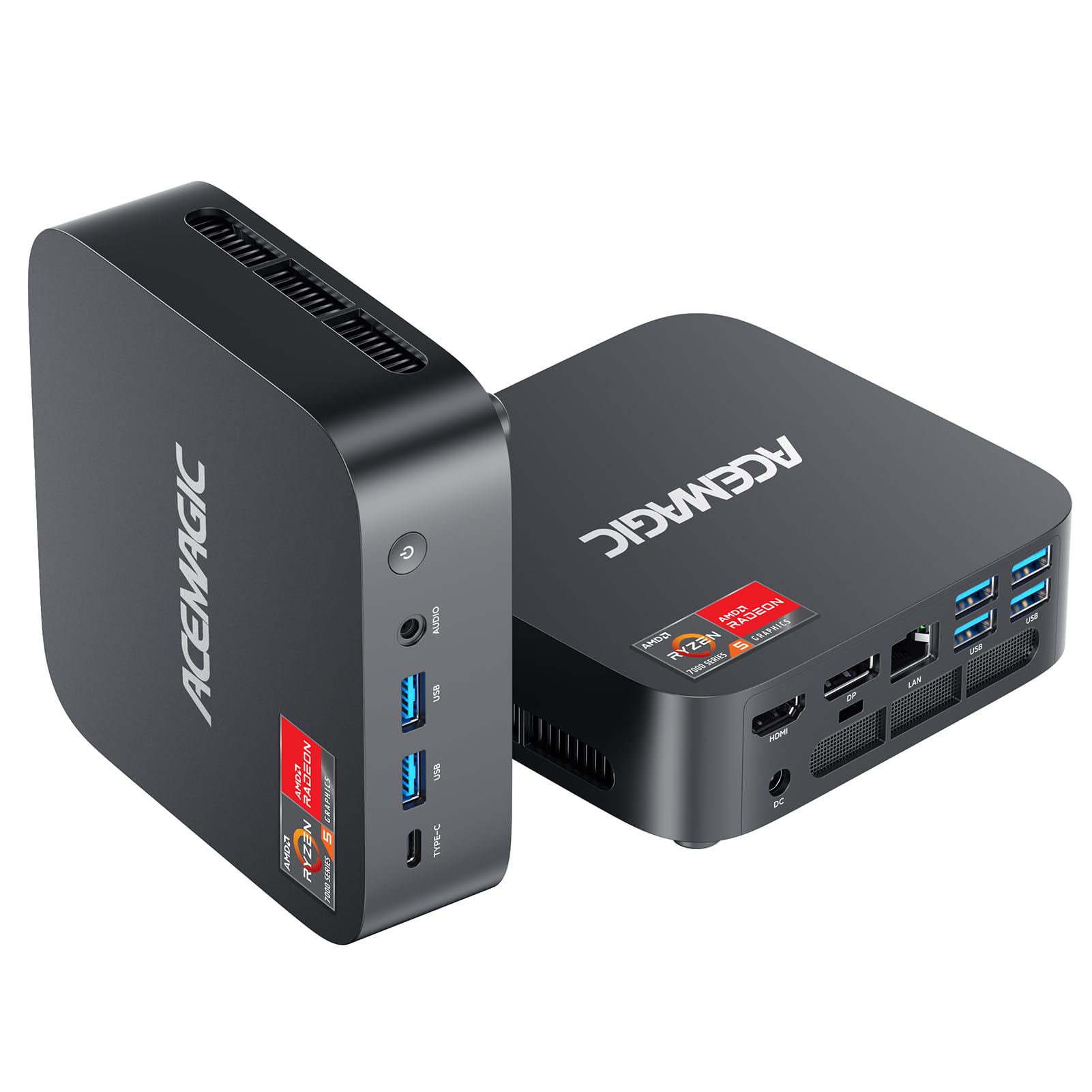 ACEMAGIC Kron Mini K1 Mini PC, AMD Ryzen 5 7430U (6C/12T, Fino a