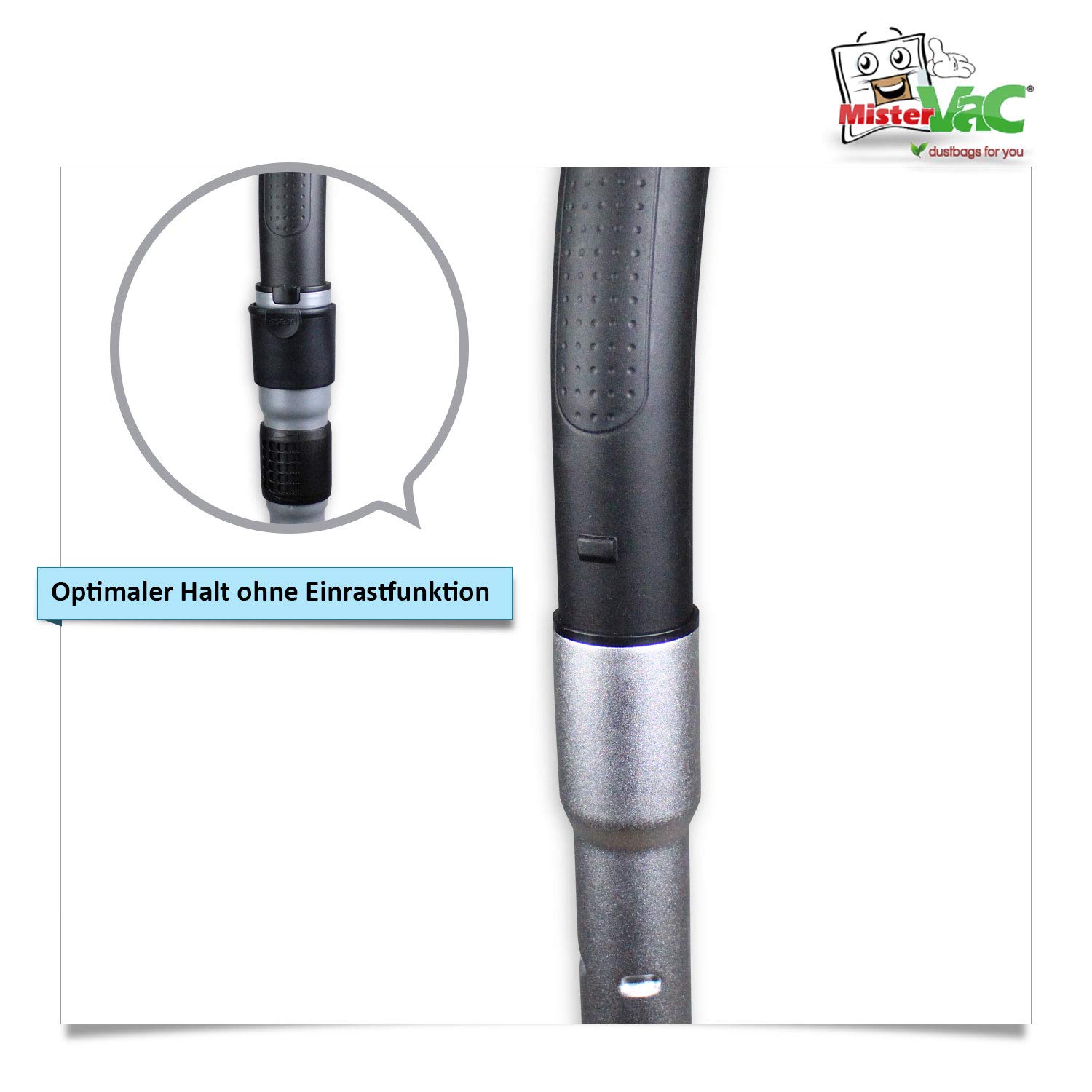 MisterVac | Compatible Avec Le Tube De Remplacement Du Tube D'aspirateur Télescopique Bosch BGS51261 Relaxx X ProSilence66