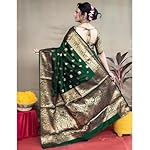 Yashika-Womens-Zari-Woven-Cotton-Silk-Jacquard-Saree-With-Unstitched-Blouse-Material