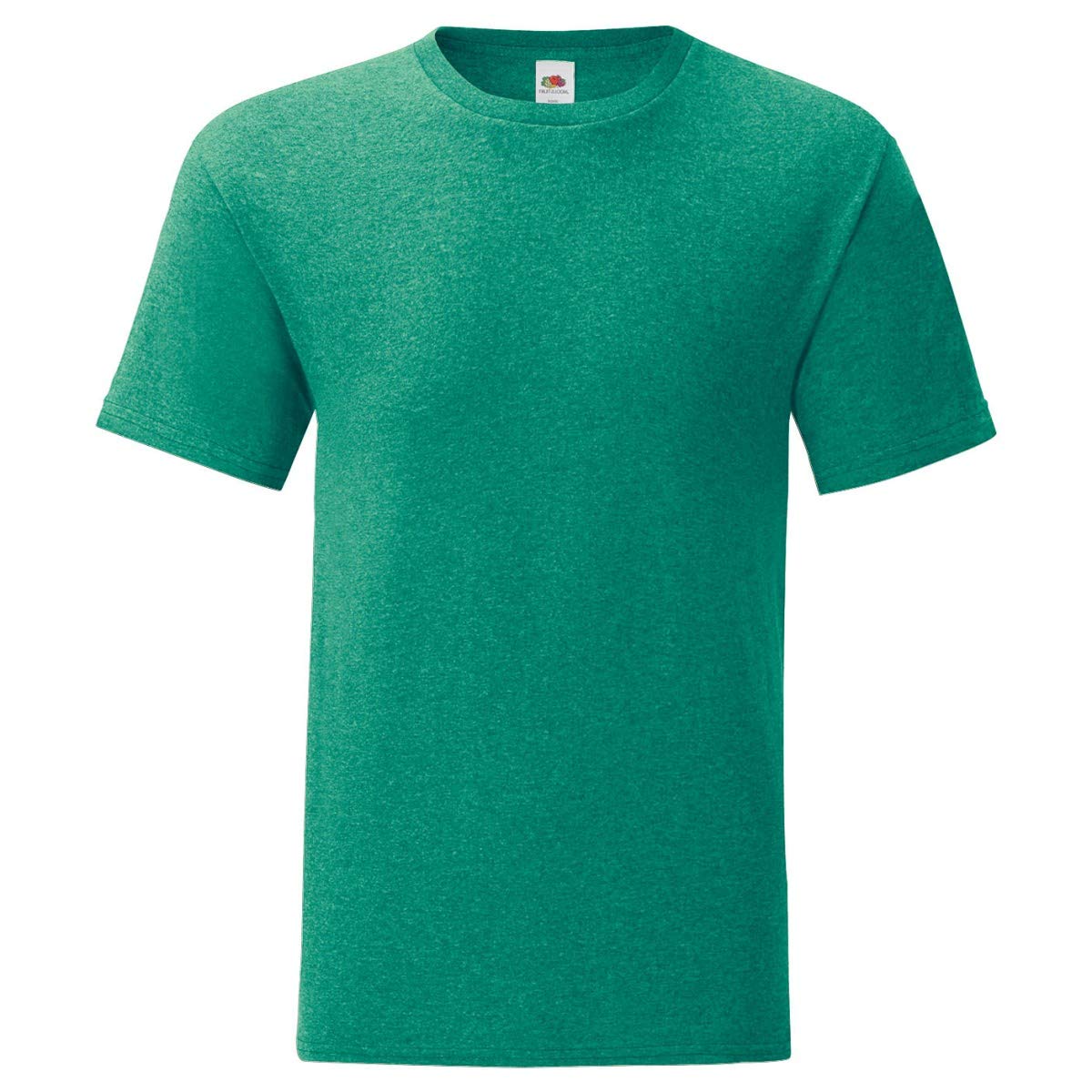 Fruit Of The Loom Men's Green Iconic T-Shirt, Sizes S - 5XL, Retro Mottled, 3XL