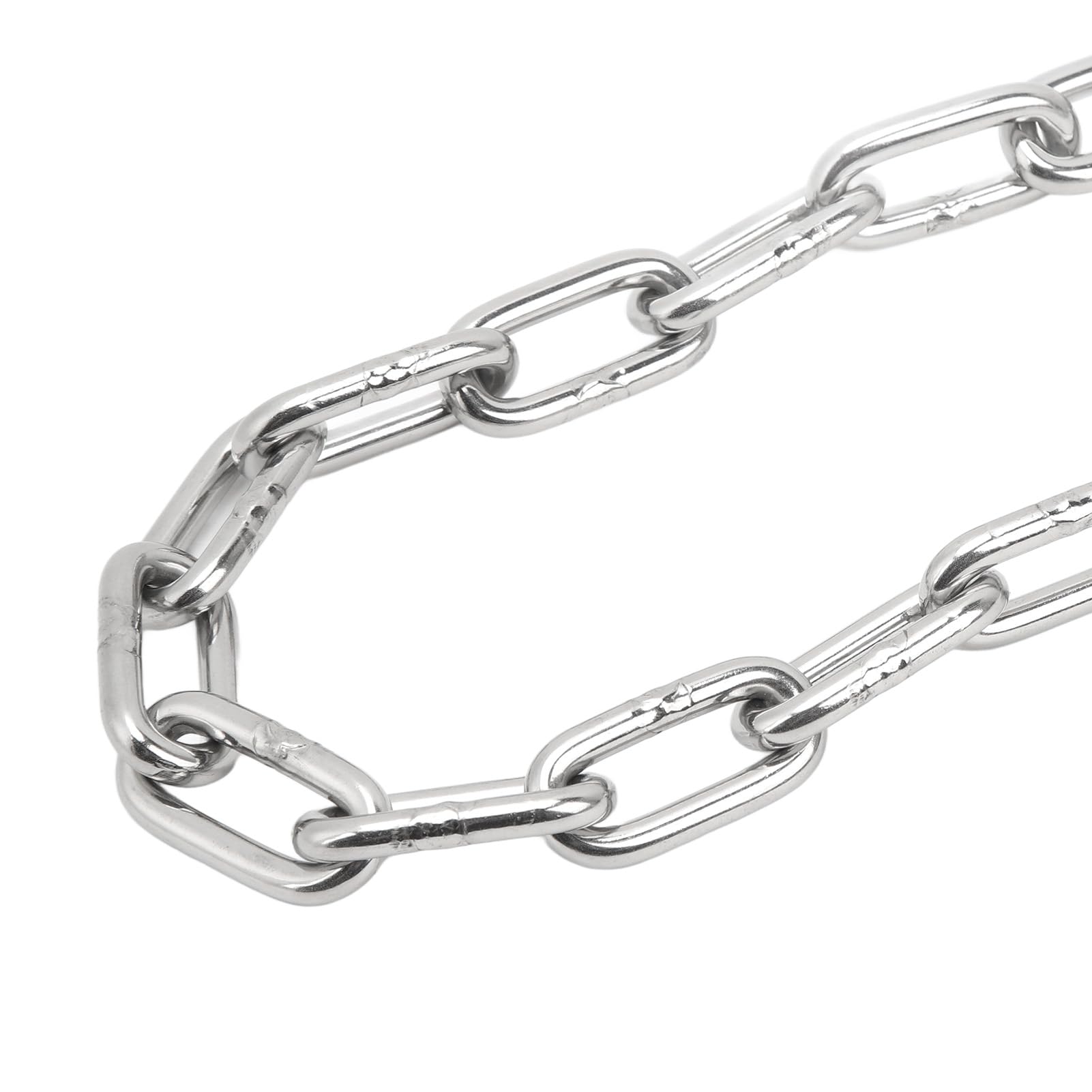 aqxreight Catena in Acciaio Inossidabile 316, 6,6 Ft con Golfari | 5/16in bow shackles, marine grade for boats yachts ships, duty link