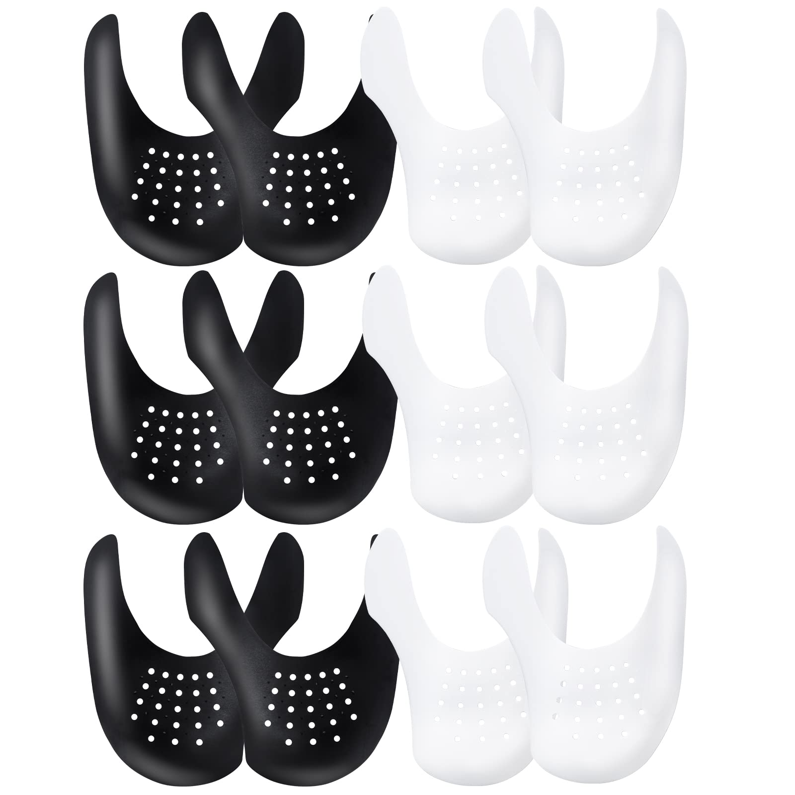 Creases Protectors for AF1s Shoes and More, 6 Pairs Sneaker Crease Saviors for Men's 7.5-13 Women's 5-9