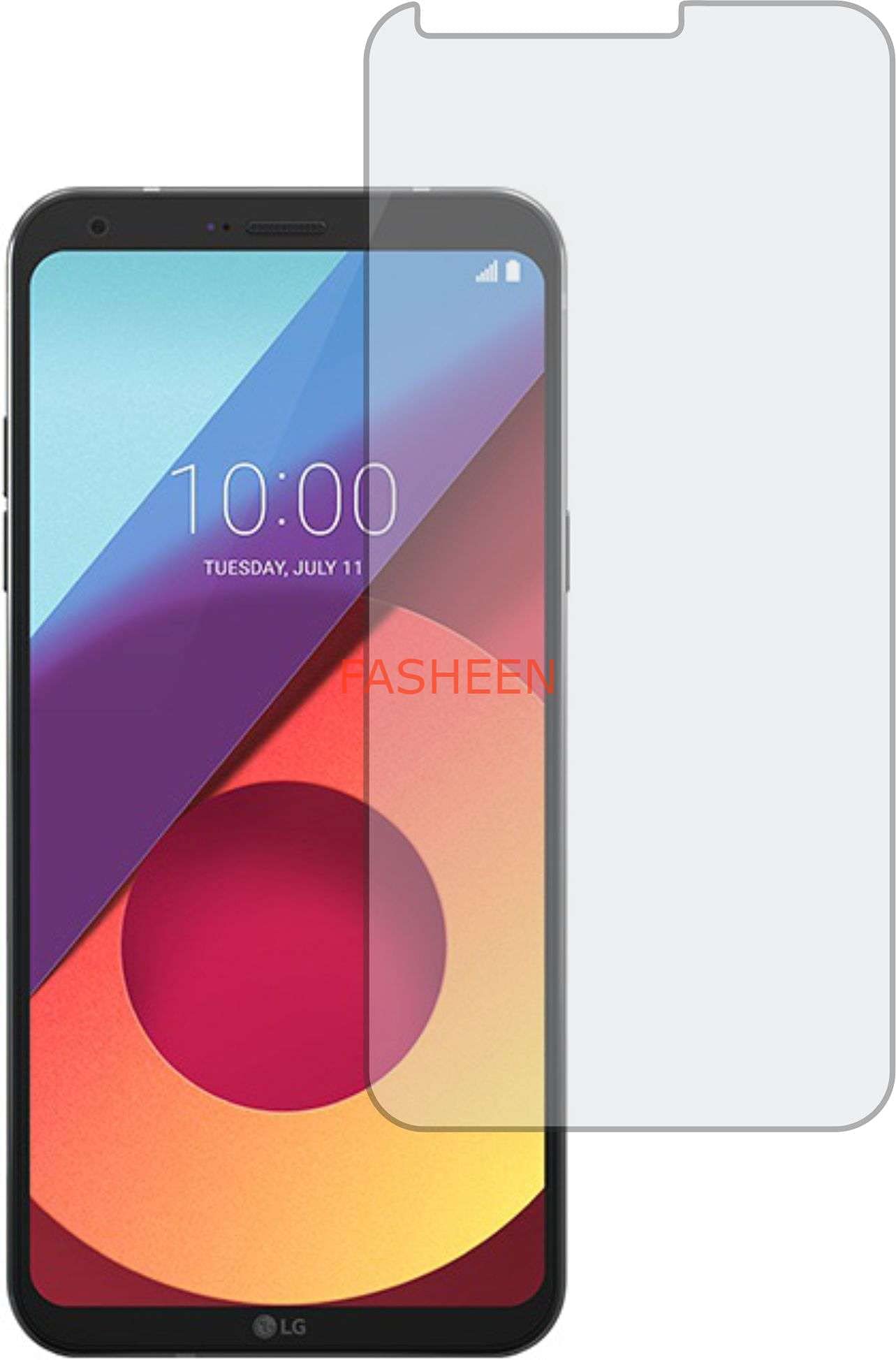 FASHEEN Flexible Shatterproof Screen Protector, 9H Hardness NanoFiber, Not a Glass, Not Edge to Edge, Impossible Screen Guard for LG Q6