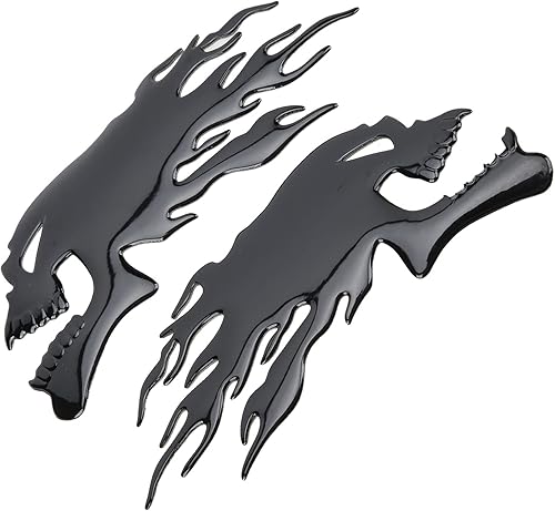 Miniatura 9 de Adhesivo para tanque de combustible, 2 unidades, plástico flexible, elegante, impermeable, para tanque de gasolina, 3D, universal, decoración de