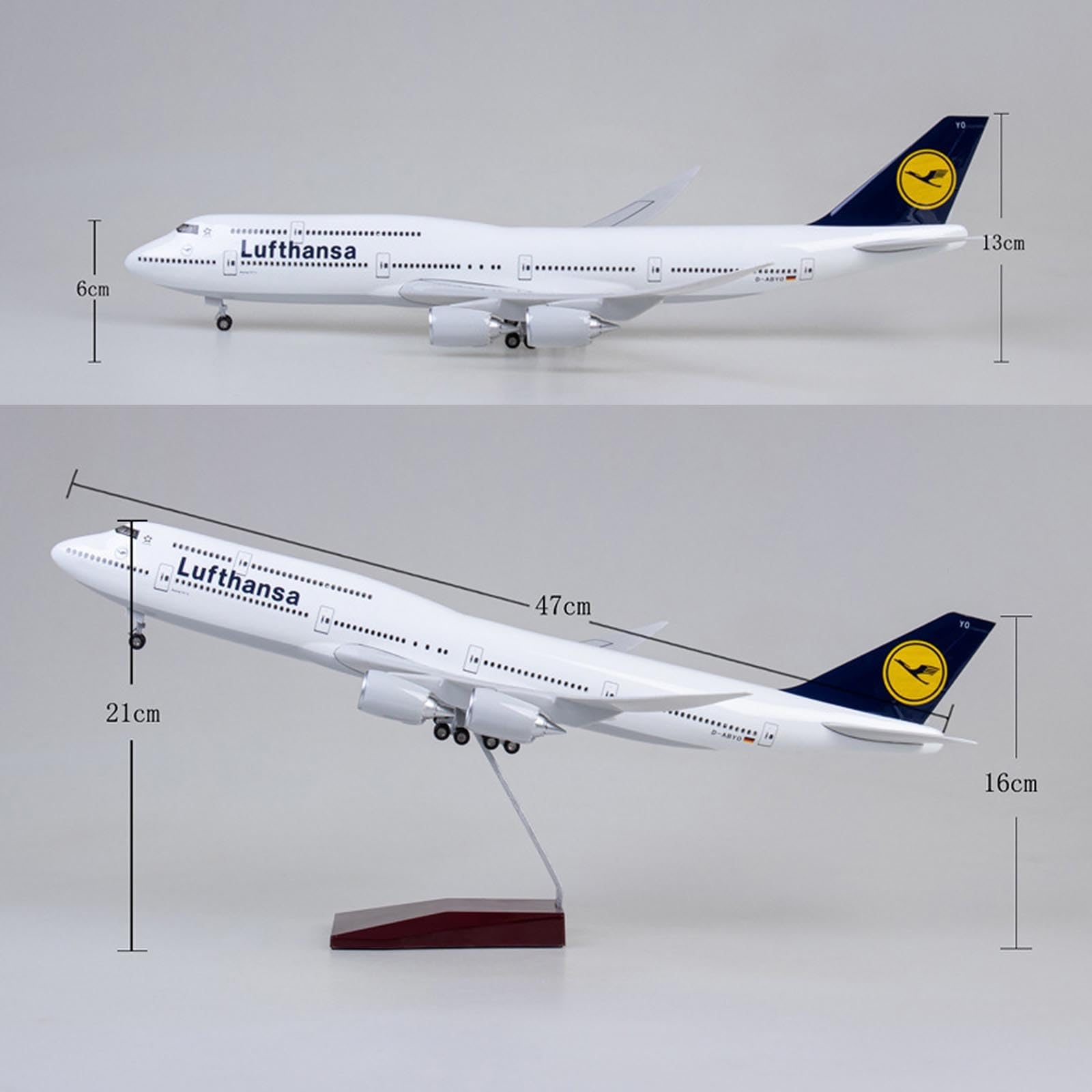 Amazon.co.jp: ルフトハンザ B747-8 フライトミニチュア 1:160 18.5