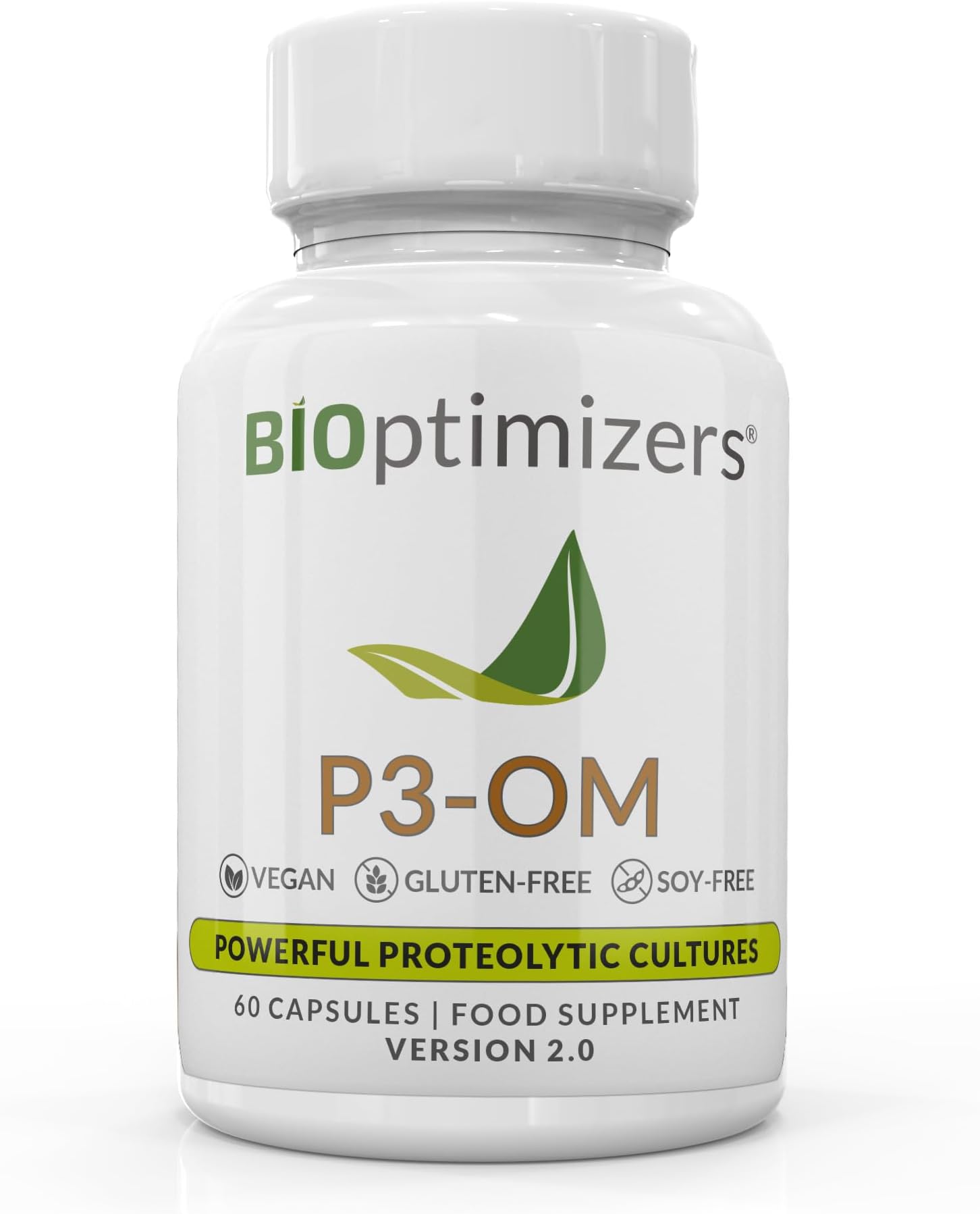 P3-OM – Bio-Culture for Women and Men - Patented Single Strain - Doctor-Formulated - No Refrigeration Needed (60 Capsules)