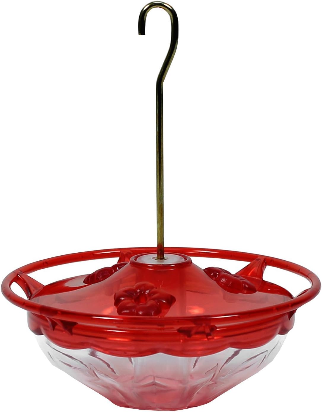 Aspects 433 HummBlossom Hummingbird Feeder, 4 oz, Rose (1 Pack) Bundle with Nectar Guard Tips (1 Pack)