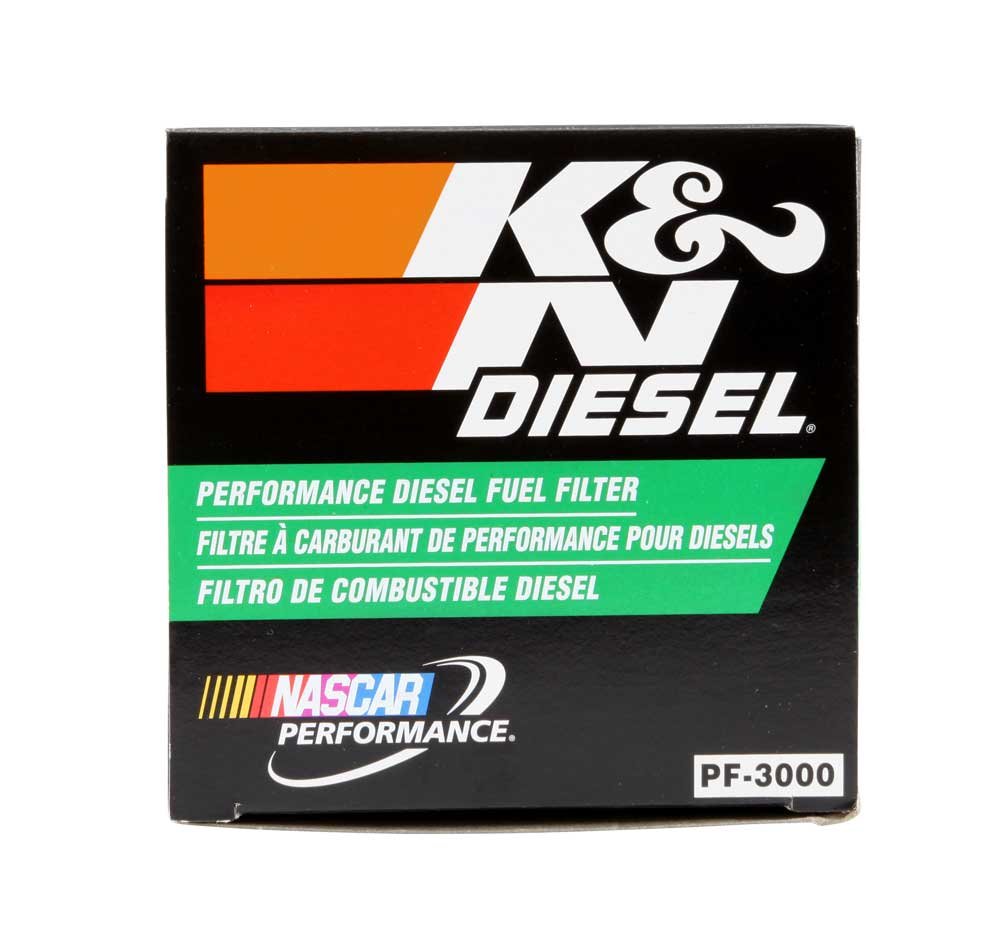 K&N PF-3000 Motorrad Performance-Kraftstoff-Filter, Schwarz