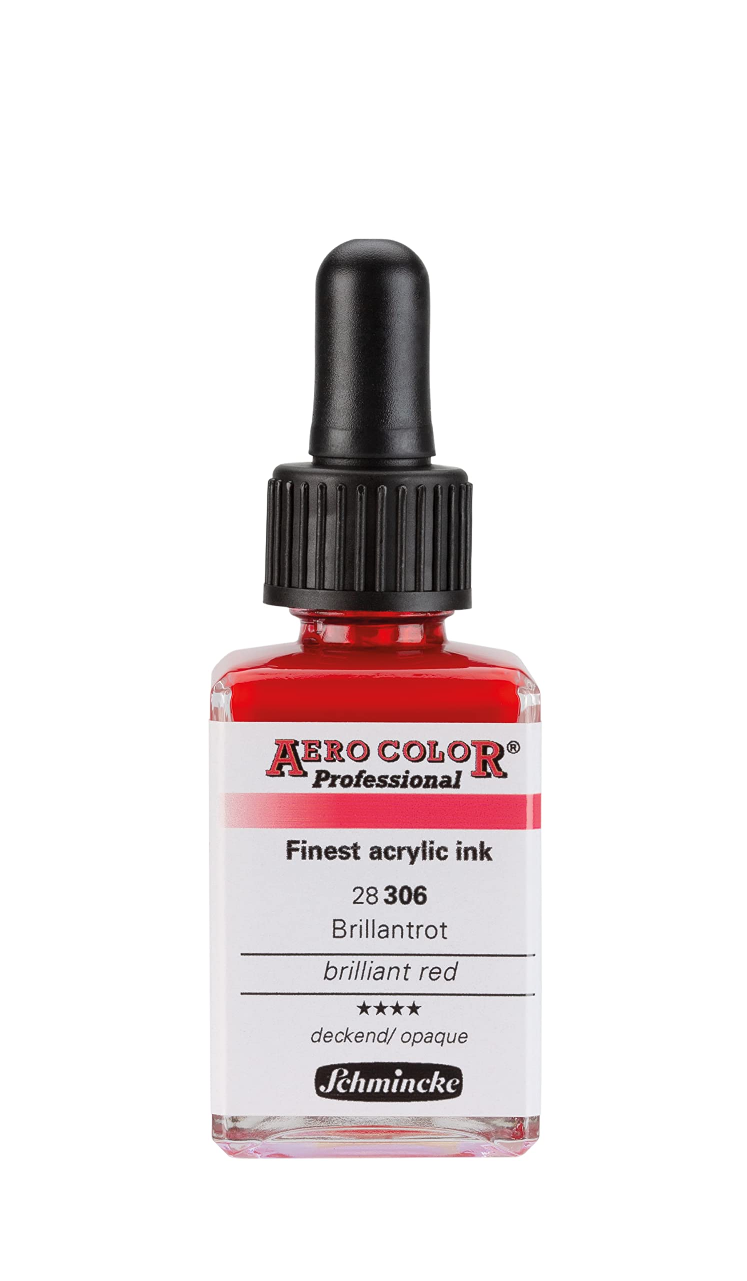 Schmincke Aero Color Professional Akrilik Airbrush Mürekkebi 28 ml 306 Brilliant Red