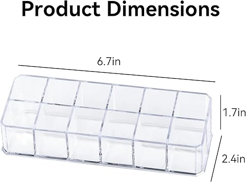 Miniatura 3 de Organizador de lápiz labial portátil con 18 ranuras, mini gabinetes, cajón, joyería, maquillaje, cosméticos, caja de almacenamiento, soporte para