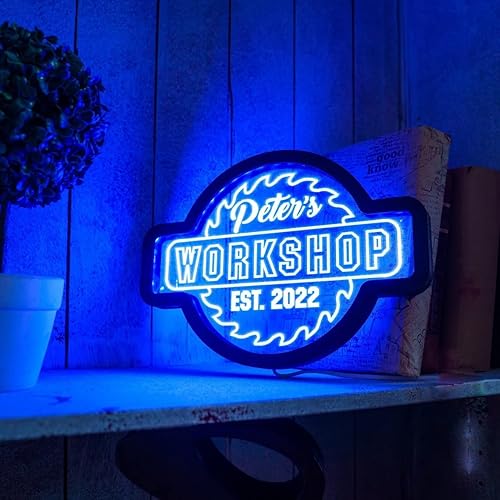 Miniatura 10 de Letrero de neón de garaje personalizado letrero LED de garaje luz de neón de garaje letrero de barra de garaje personalizado letrero de garaje para