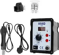 Kit de Estação de Retrabalho de Ar Quente, Soprador de Solda de Ar Quente, Ferramenta de Calor, Kit de Estação de Ferramentas de Dessoldagem