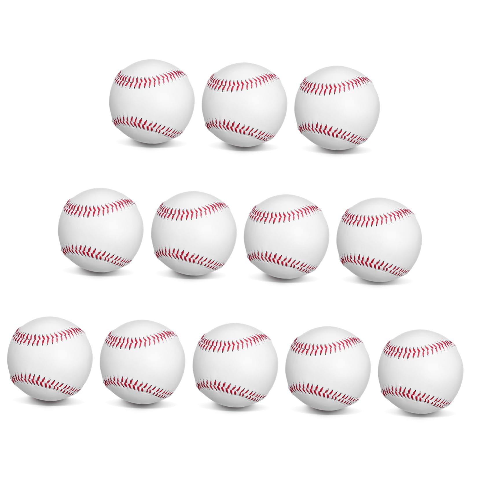 Totority 12 Pcs Baseball Training Balls Pitching Baseball Training Balls for Practice