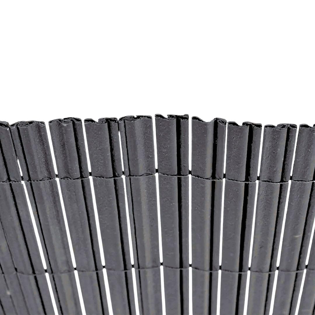 CAÑIZO PVC DOBLE CARA SURFCANE 20 MM ANTRACITA NORTENE 1X3 M