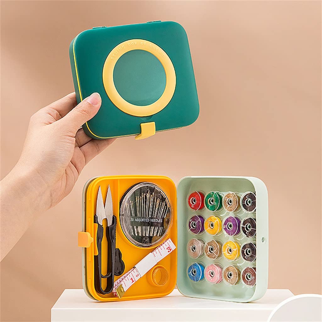 Zestawy do szycia DIY wielofunkcyjny zestaw pudełek ręcznie pikowanie szycie haft akcesoria do nici (kolor: Argento, rozmiar: Talla ?nica)