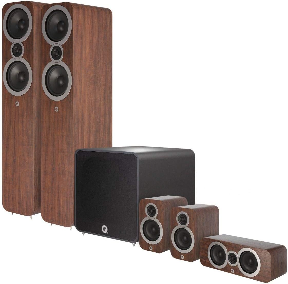 Q Acoustics 3050i 5.1 Plus Home Theater System (English Walnut)