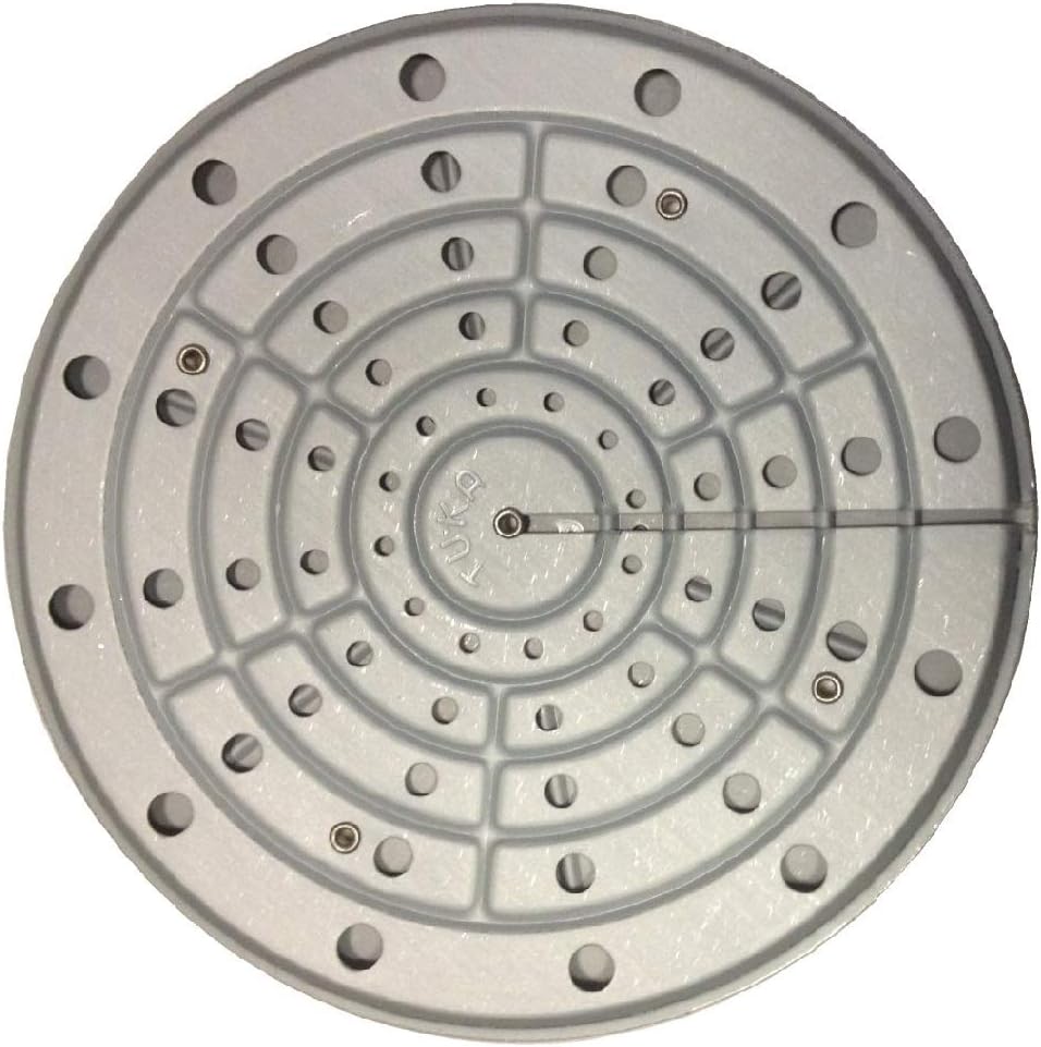 Lavatelli TUKA Thermal Plate Heat Diffuser Stoves Savings and Better Cooking Steel Grey Flame Distributor Oven for Home Gas Grill 16cm Diamete, Metal, 16 cm