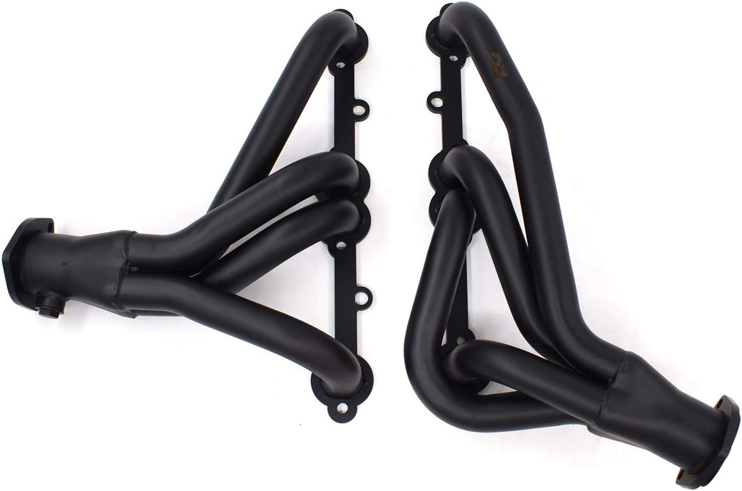POWERGO MOTORSPORT 1181303820 1-1/2 x 2-1/2 inches Shorty Headers Black Paint for | Camaro RS Iroc-Z Z28 | Firebird Trans Am | 305 350 5.0 5.7 V8