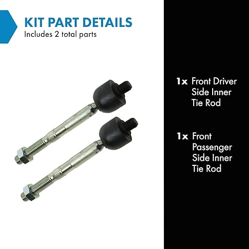 Miniatura 1066 de TRQ Juego de barras de acoplamiento exteriores compatibles con Chevrolet Cruze Volt 2016-2019