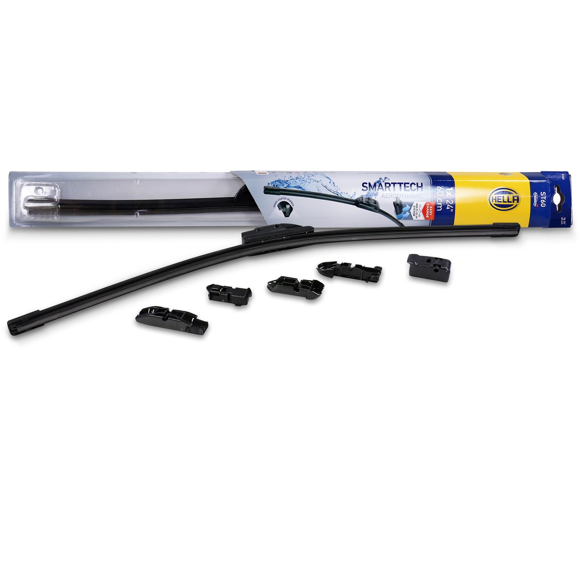 HELLA 9XW 358 136-241 Smartech Wiper Blade - ST60 - Flat wiper blade - for left-hand/right-hand drive vehicles - 24" - 600mm - Left and right - Quantity: 1
