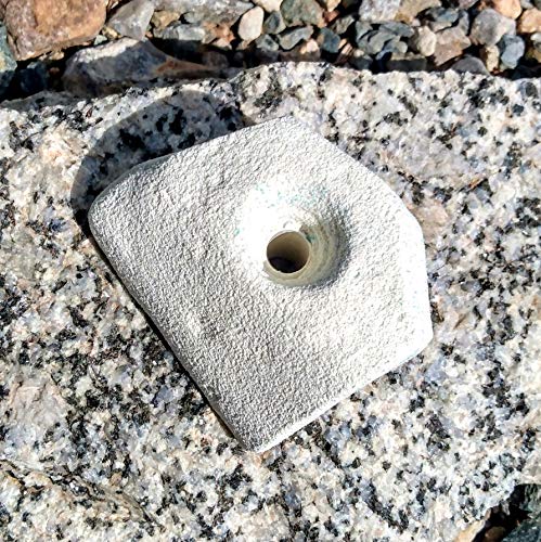 Single Handed Jug Polyurethane Bolt-On Rock Climbing Wall Hand Hold (White)