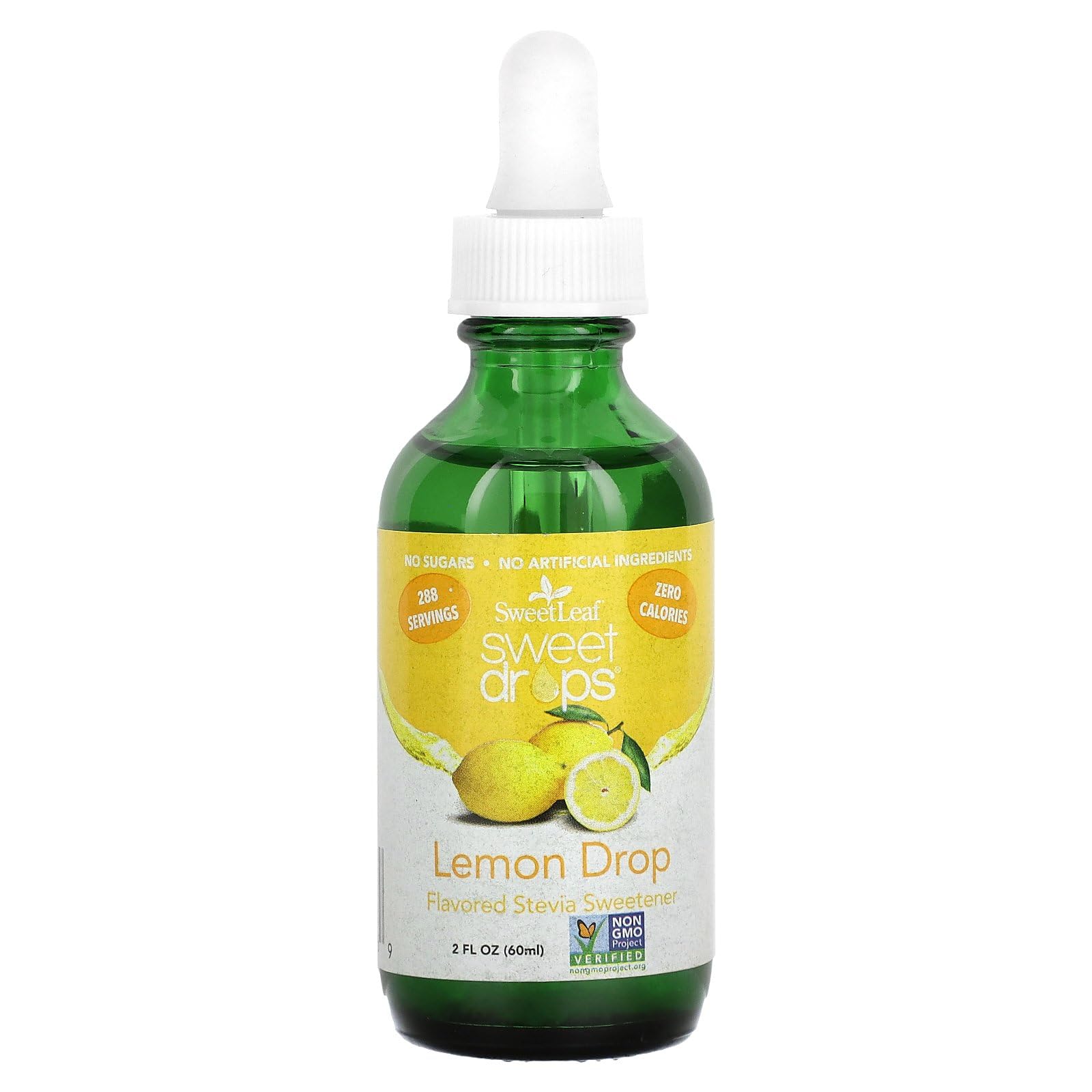 Wisdom Natural SweetLeaf, Sweet Drops Stevia Sweetener, Lemon Drop, 2 fl oz (60 ml)