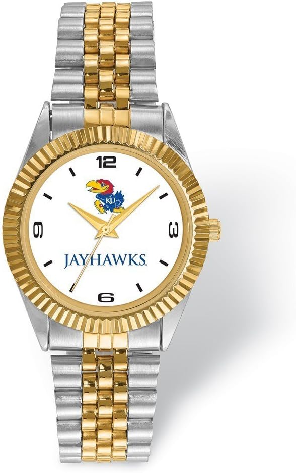 LogoArt University of Kansas Pro Two-tone Gents Watch