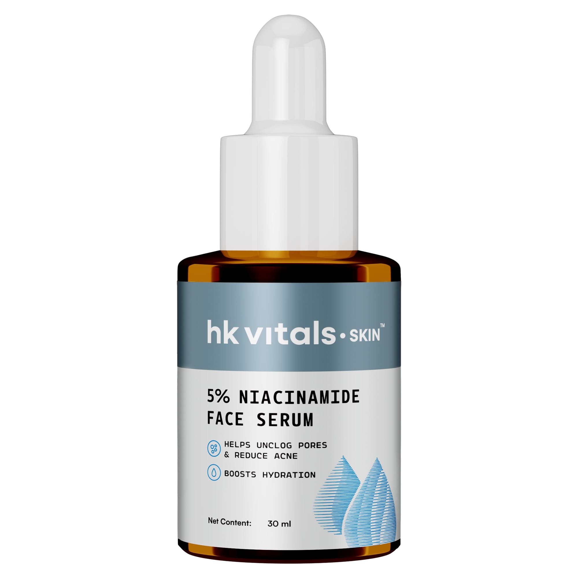 hk vitals 5% Niacinamide Face Serum (30ml) | With Glycolic Acid