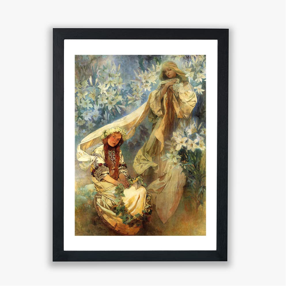 Alphonse Mucha Madonna of the Lily impression murale decoration