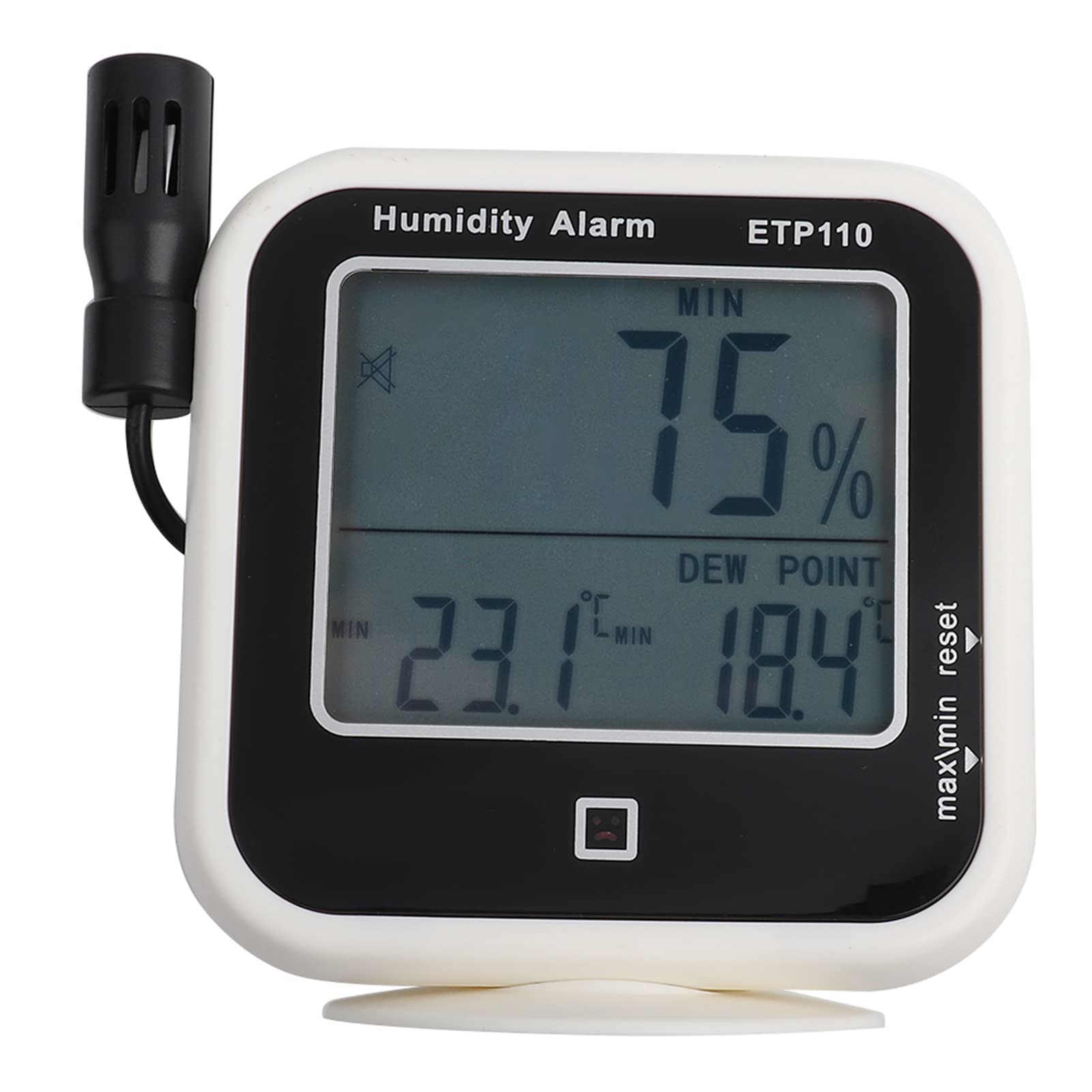 ETP110 Thermo Igrometro, ETP110 Digital Termo Igrometro per l'umidità Accurata e la Misurazione dei Punti di Rugiada, Contatori di umidità