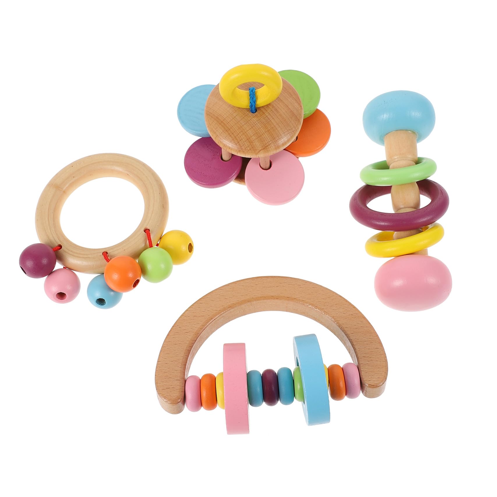 Jouets à mâcher pour perroquets en bois naturel pour l'éveil des perruches