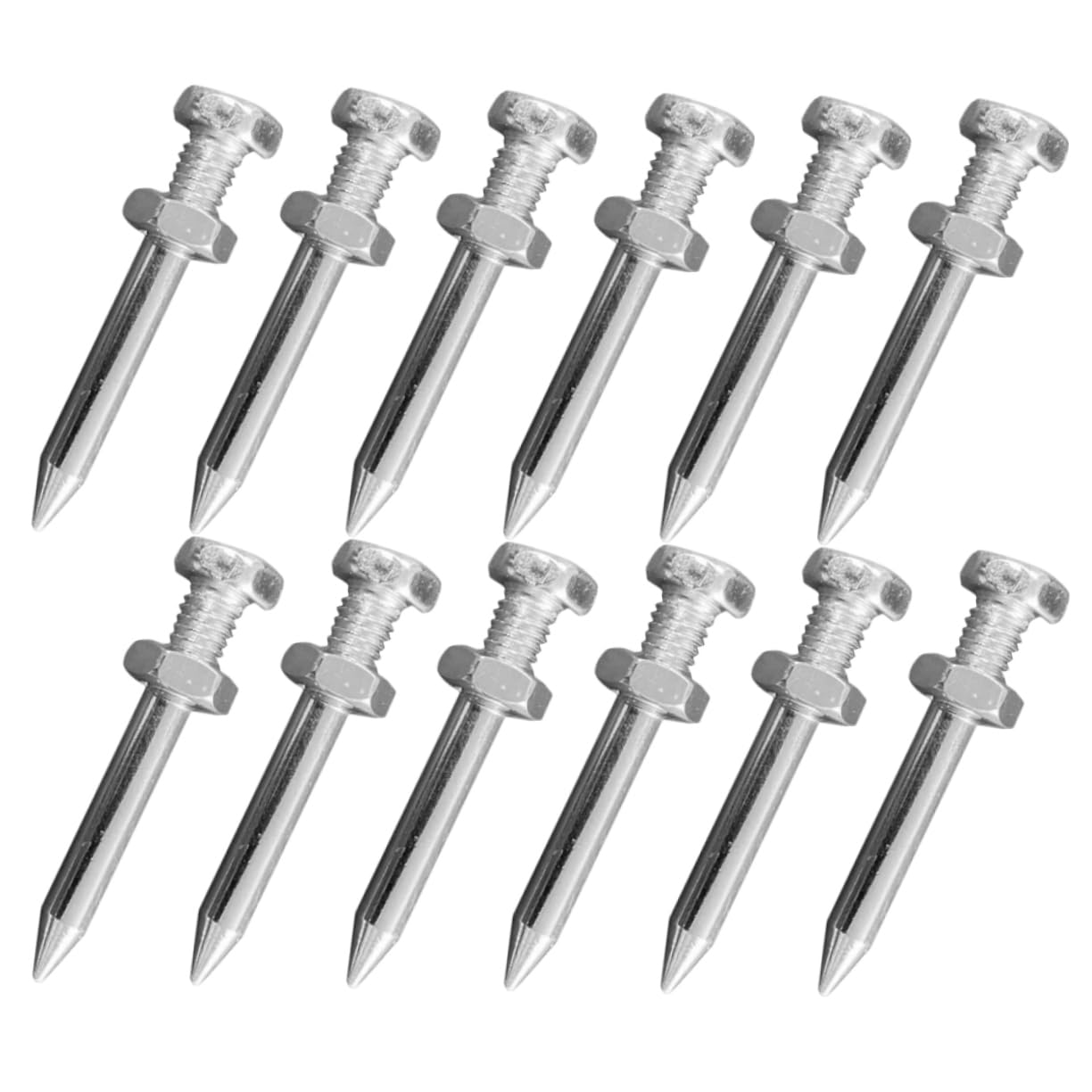 FUNOMOCYA 26pcs Aerator Shoes Lawn Aerator Tool Grass Shoes Peg Metal Nail Soil Spike Easy to Use