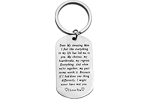 Sentimental and Romantic: To My Man Keychain I Love You Keychain Gifts for Him