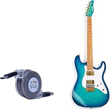 BoxWave Cable Compatible with Jamstik Deluxe MIDI Guitar - miniSync - USB-A to USB Type-C, Retractable Cable 5 Pre-Set Lengths Avoid Tangles
